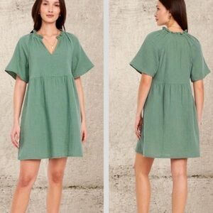 white christmas dresses Old Navy Black Smocked Cotton Gauze Dress